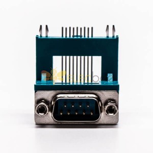 Connecteur à souder Top D Sub 9 broches mâle Grenn R/A Type élevé pour montage sur circuit imprimé 20 pièces