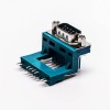 Top D Sub 9 Pin Solder Connector Mâle Grenn R/A Elevated Type pour PCB Mount