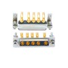 5W5 High Current Female Through Hole D-SUB 10A 20A 30A 40A Gold Plated Solid Pin with Bracket Right Angled  20A