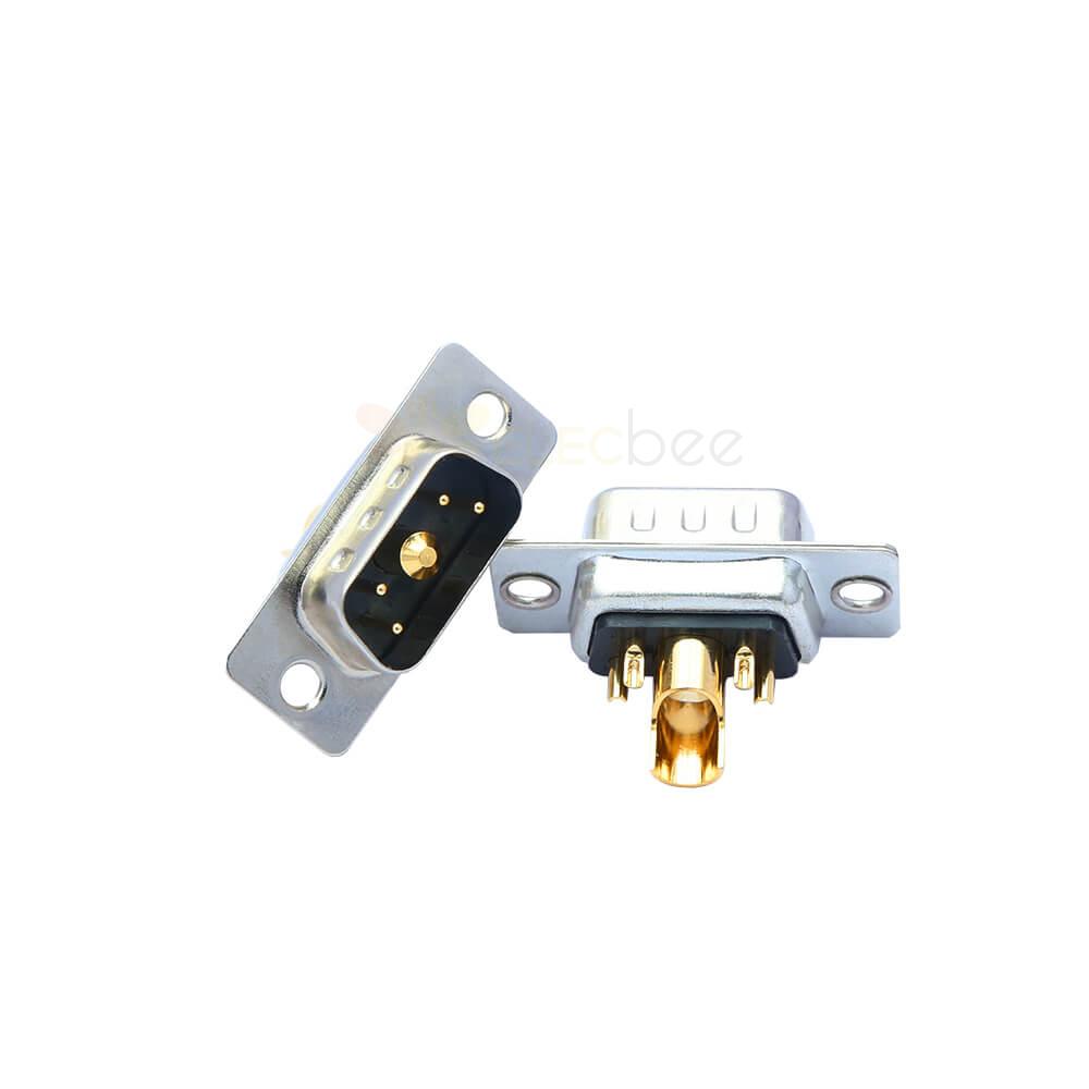 D-SUB 5W1 High Current Male Straight Solder Type 30A Gold Plated Solid Pin Single Hole 10A 20A 30A 40A 20A