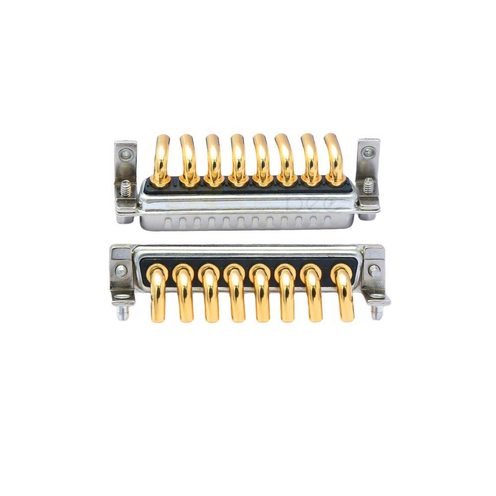 8W8 DB Male Right Angle Сквозное отверстие 10A 20A 30A 40A с позолотой 30A