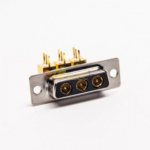 D SUB Power Connector 3w3 Male Right Angled Through Hole for PCB Mount 20A