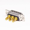 High Current D sub Connector 3W3 Straight Male Solder Type per cavo coassiale