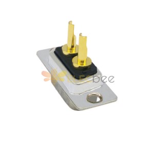 D SUB Conector de 2 pinos Solda Macho Reta 2 Liga de Zinco Alta Corrente 2W2