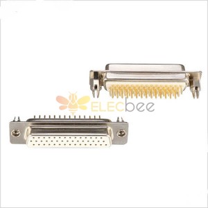 44 Pin D Sub Femelle Usinée Pin Pour PCB Avec Harpons 20pcs