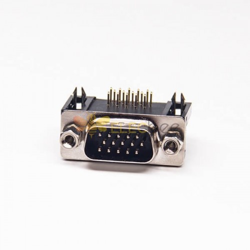 D sub hd 15 pin erkek IÇIN PCB konnektör sağ açılı 20 adet