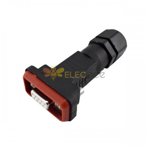 Ip68 Waterproof D-sub 9 Pin Female Assemblies Connector