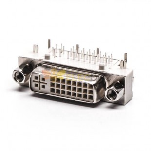 Panneau de connecteur DVI Mont 24-5 Pin 90 ' Blanc pour PCB Mount Harpoon