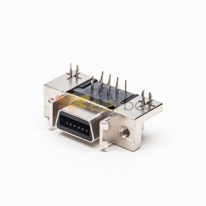 SCSI 14 Pin Connector Ad angolo retto attraverso il foro con Harpoon