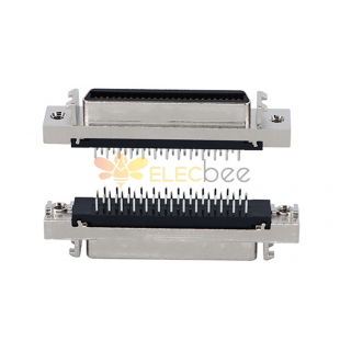 SCSI Konektörü 50pin CN Tipi Düz Dişi DIP Tipi PCB Montajı