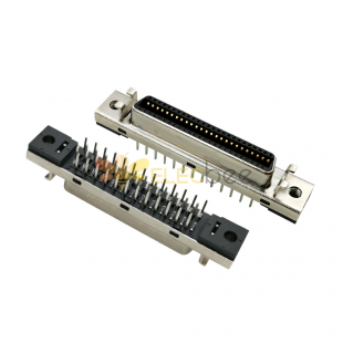 SCSI Konektörü 50pin CN Tipi Düz Dişi DIP Tipi PCB Montajı