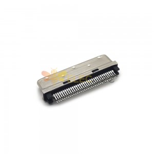 SCSI Konektörü 68 PIN VHDCI Erkek Düz Kenar Montaj PCB Montaj