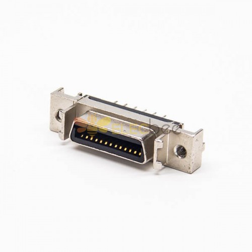 SCSI Feminino Conector Straight 26 Pin DIP para PCB Mount