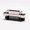 SCSI Types 26 Pin Angle droit femelle par trou pour le mont PCB