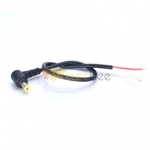 Câble d'alimentation DC5.5 * 2.1mm mâle simple plié 12v DC 30cm coude en forme de L 0.3 carré