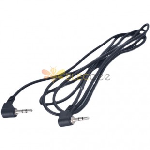 Câble audio stéréo mâle à mâle de 3,5 mm, câble d'extension mâle à mâle de 1,5 mètre, câble à double coude