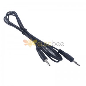 Adaptador de cable de audio y video Cable de audio estéreo de dos canales macho a macho de 3,5 mm 1 metro