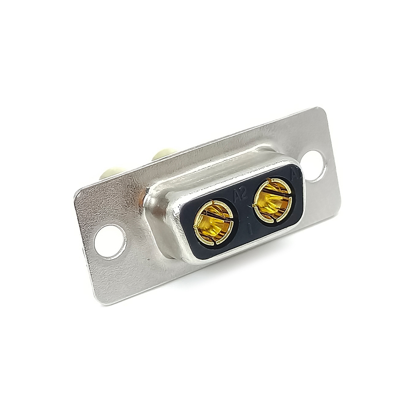 Conector D SUB de 2 pines Soldadura hembra recta 2 Aleación de zinc 2W2