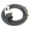 Conector trifásico 16A 250V EV Carregador rápido IEC 62196-2 Plugue de carregamento AC com cabo de 5M