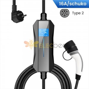 IEC62196 Carregador EV portátil IP67 Carregador doméstico 16A AC EV Plug