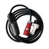 Carregador portátil de nível 2 EVSE Type2 plug 32A ev carregador trifásico com plugue vermelho CEE monofásico (1 fase)