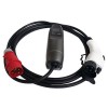 SAE J1772 Estándar 16A Tipo 1 a rojo CEE Enchufe para Modo 2 Cable de cargador portátil EV chevy volt trifásico (3 fases)