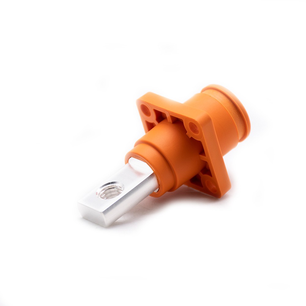 Surlok 插座 6 毫米储能电池连接器母直头 BL IP67 橙色