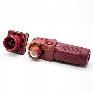 Connettori Surlok 200A Busbar Lug 8mm Rosso IP67 Spina ad angolo retto Presa Un set