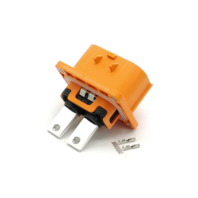 HVIL 2pin Straight Plastic Socket 150A M6螺纹孔 IP67  HVIL Series Connector