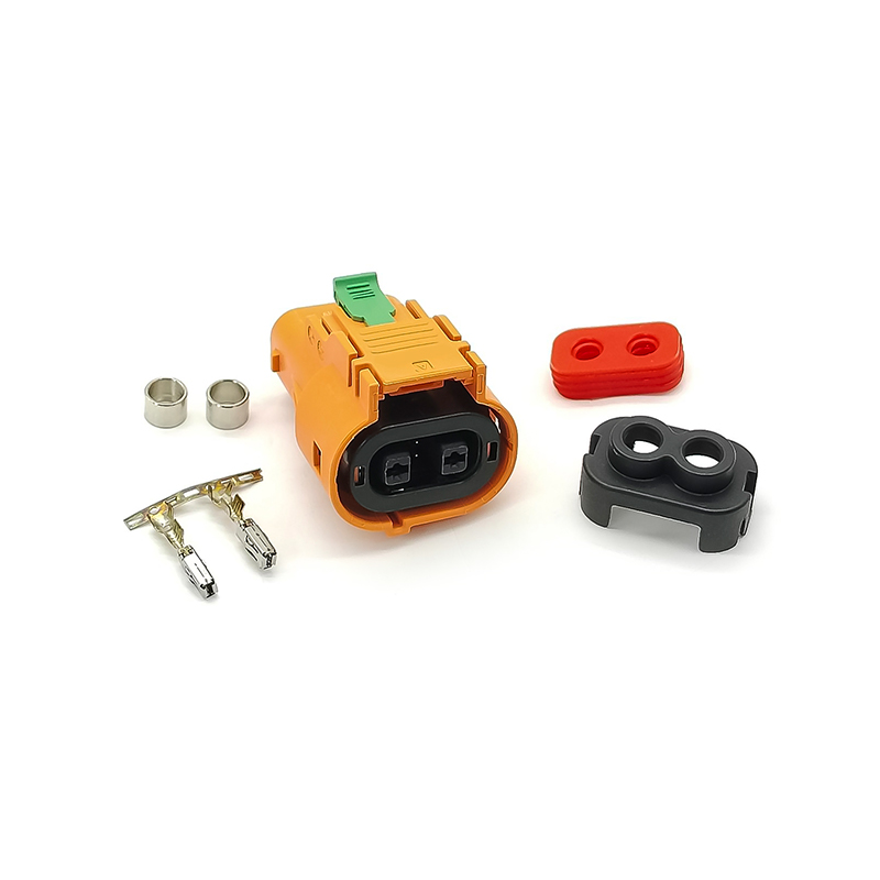 HVIL 2pin Straight Plastic Plug 23A 4mm² IP67  HVIL Series Connector