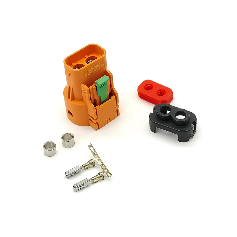 HVIL 2pin Straight Plastic Plug 23A 4mm² IP67  HVIL Series Connector