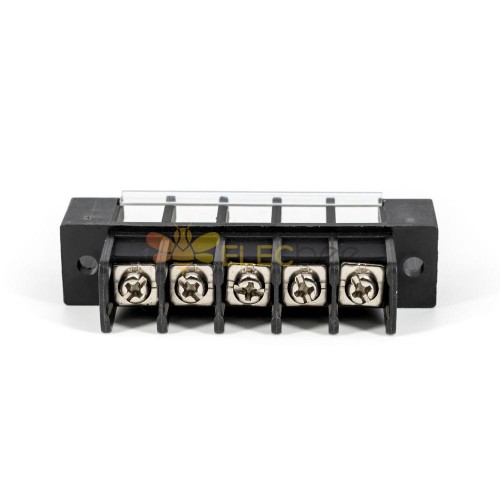 Panel Feed Through Terminal Block 5 Pin 30A 600V UL94-V0 Customizable