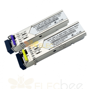 10G Fiber Alıcı-Verici LC Arayüzü SFP+ BIDI SMF TX1490/RX1550 100KM DDM