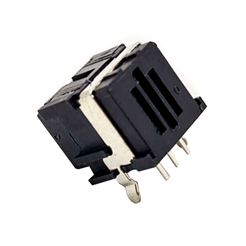 conector de fibra de enchufe toslink Fibra óptica Montaje del panel de ángulo recto con orificio de roscado automático Recibir