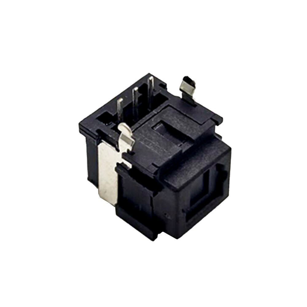 Toslink socket fiber connector Optical fiber Right angle panel mount with self tapping hole Receive