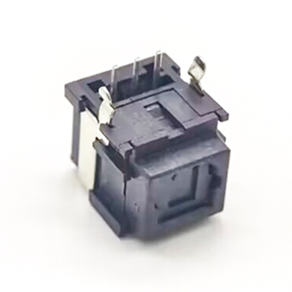 Toslink socket fiber connector Optical fiber Right angle panel mount with self tapping hole Receive