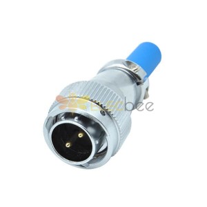 2 Pin Aviation Plug RA20 Male Cable Sheath Straight Industry Connector 2 Pin Aviation Plug RA20 Male Cable Sheath Straight Indus