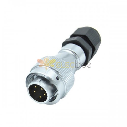 5 Pin Aviation Plug PG Waterproof RA20 Industry Circular Male Connector