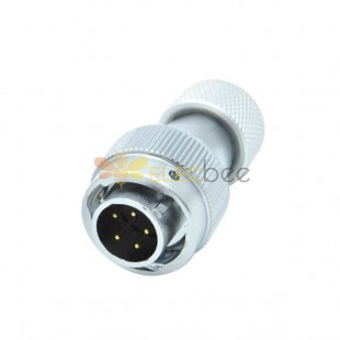 5 Pin Aviation Plug RA16 Waterproof Straight Matal Hose Conenctor