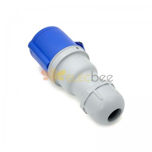 IEC 60309 Movable Socket 32A 3pin 220V-250V 50/60Hz 3P 6h 2P+E Waterproof IP44 CEE Industrial Socket With Spring-Loaded Cap