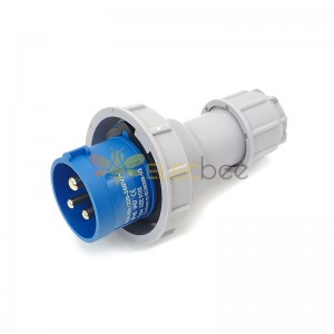 60309 230v 16A 3pin 220V-250V 50/60Hz 3P 6h 2P+E Wasserdicht IP67 CEE Industrial IEC60309 Stecker Blau