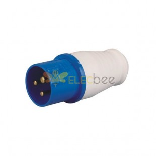 藍色工業插頭IEC60309 16 3芯2相IP44防水