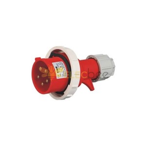AC Plug IEC60309 32A 5pin 380V-415V 50/60Hz 5P 6h 3P+N+E IP67 CEE Industrial Red