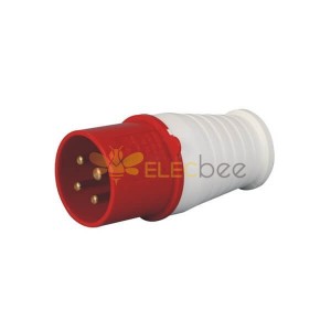 IEC60309 6h 16A 4pin 380V-415V 50/60Hz 4P 3P-N-E IP44 CEE Industrial Plug Red