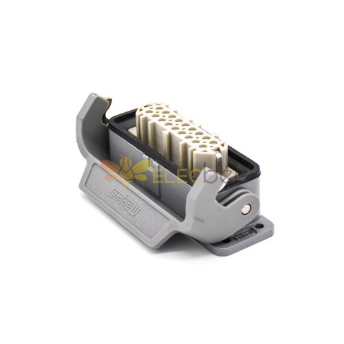 Heavy Duty Multi Pin Connector H16a 18pin Silver Plating Size Pg21 Plastic Button Female Butt 