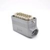 Heavy Duty Power Connector Hasp H16B Female Butt-joint Male 20Pin Silver Plating Size M32 Bulkhead Mounting