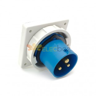 IP67 ICE60309 Socket 16A 3pin 220V-250V 6h 2P+E CEE Industrial Panel Mount Pin Receptacle