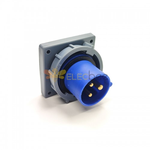 IP67 ICE60309 Socket 16A 3pin 220V-250V 6h 2P+E CEE Panel industrial Montaje Pin Receptapreco