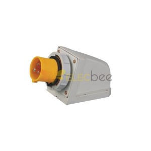 110V-130V 50/60Hz Receptacle 32A 3pin 2P-E 4h 2P-E IP67 CEE Industrial IEC60309 Surface Mount Pin Socket with Box