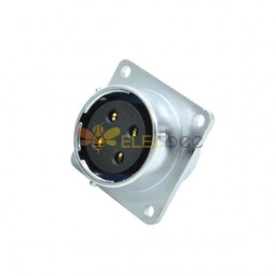 Connecteur 4 Pin Aviation RA24 Square Flange Industry Female Receptacle